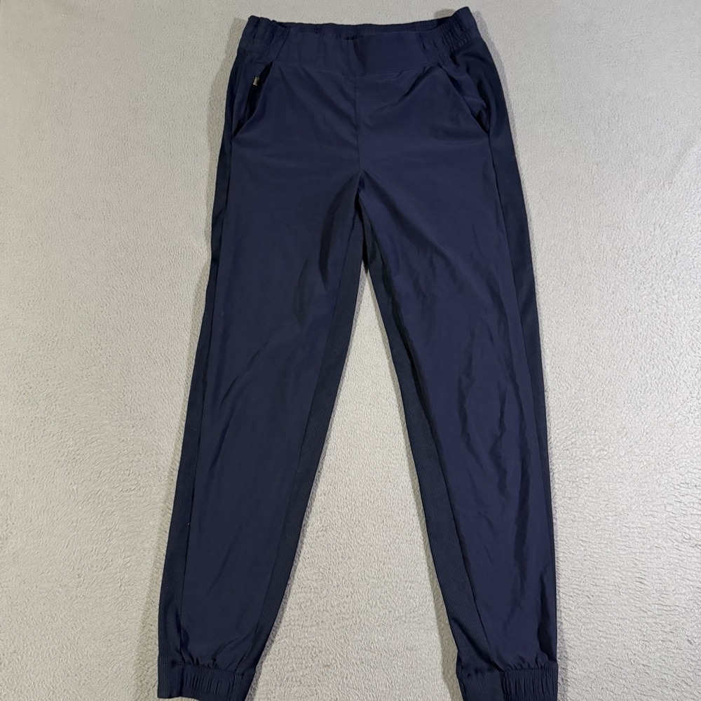Athleta Navy Blue‎ Brooklyn Jogger Pant Women's 0 Travel Commute Elastic Waist